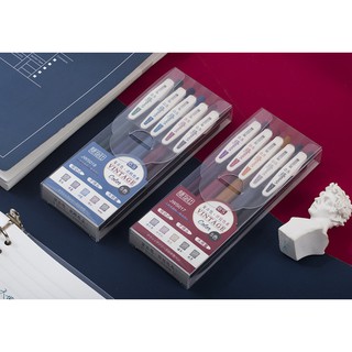 SET BÚT BI Vintage 5 cây ngòi 0.5 màu vintage để viết bài bản dupe của bút Zebra Sarasa
