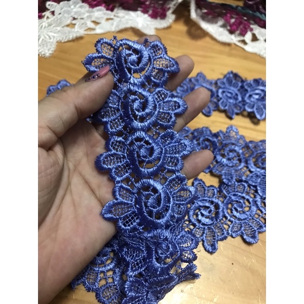 2 mét ren chân 2 đầu bản rộng 5cm đến 6cm (Shop giao đơn tiền hàng từ 50k)
