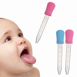 Ống hút sữa, bón thuốc silicon cho bé lười ti bình loại 5ml