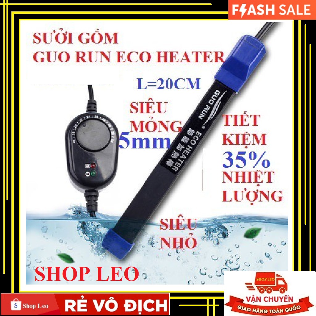 SƯỞI BỂ CÁ MINI SIÊU MỎNG GUO ECO HEATER - SƯỞI BỂ CÁ MINI