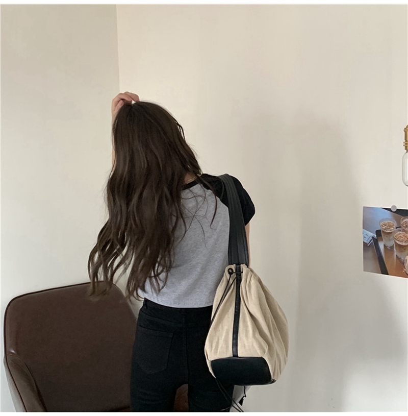 Áo Thun Croptop Cổ Tròn Phong Cách Hàn Quốc Cho Nữ