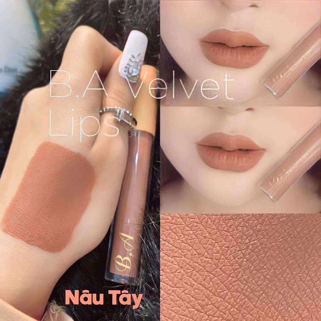 [Nâu Tây] Son Cao Cấp Dolly Velvet Lips Blue Classic 2020 Màu Nâu Tây Sang Chảnh Tặng Kèm Dưỡng Môi