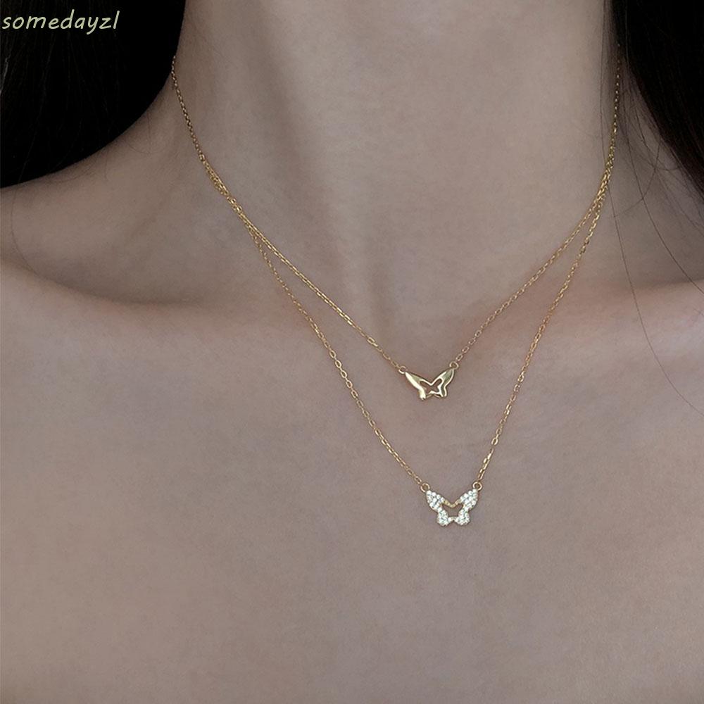 vòng cổ Nữ Hình Bướm Đính Đá Thời Trang