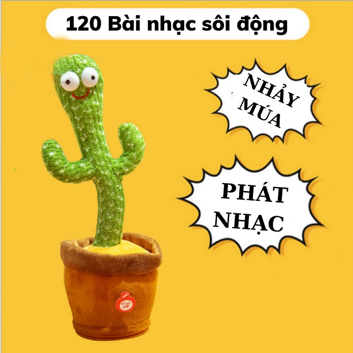 Đồ chơi xương rồng biết nhảy múa và hát 120 bài, nhái giọng đáng yêu