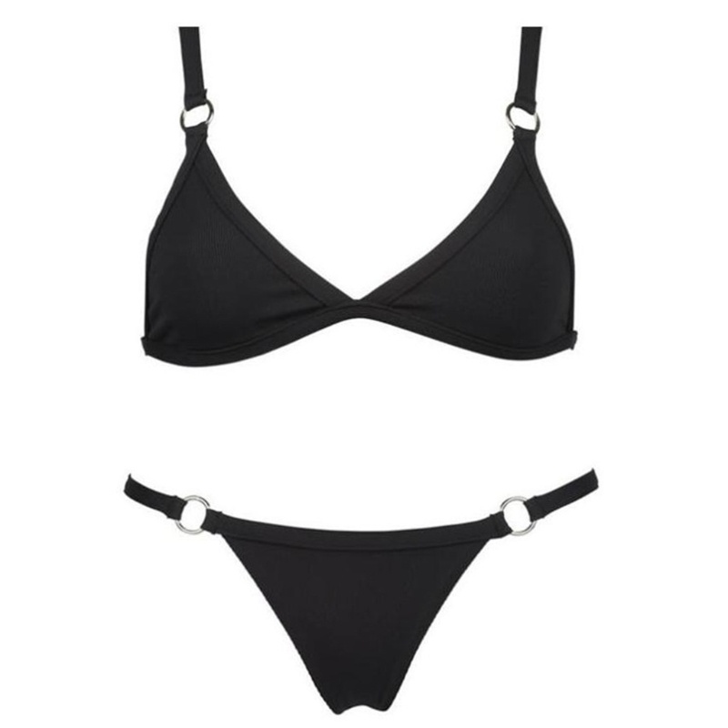 Bộ Bikini 2 Mảnh Màu Sắc Thời Trang Quyến Rũ Cho Nữ
