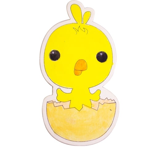 Bộ Tô Màu Gỗ Hình Con Gà - Star Kids K-203