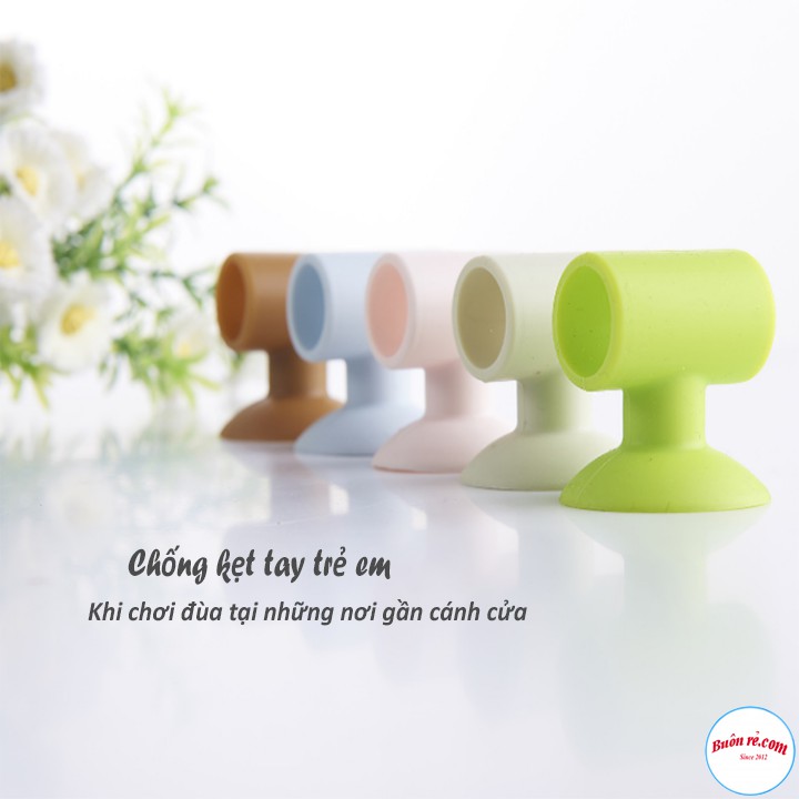 Nút Silicone Chặn Tay Nắm Cửa Hút Tường Chống Va Đập br00497