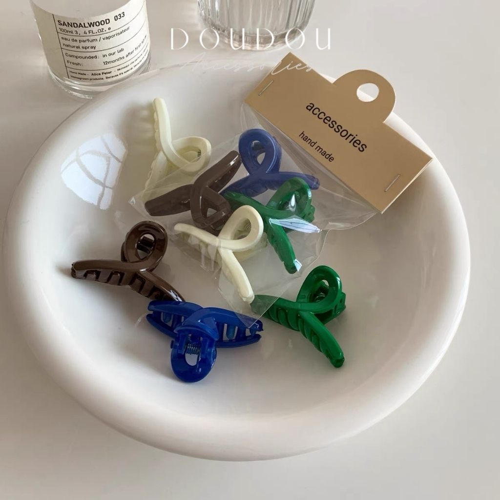 Phụ kiện kẹp tóc xinh Doudou Kẹp càng cua nữ Cặp tóc mái phong cách Hàn Quốc cỡ nhỏ 4.5cm trái tim thời trang ZJ029