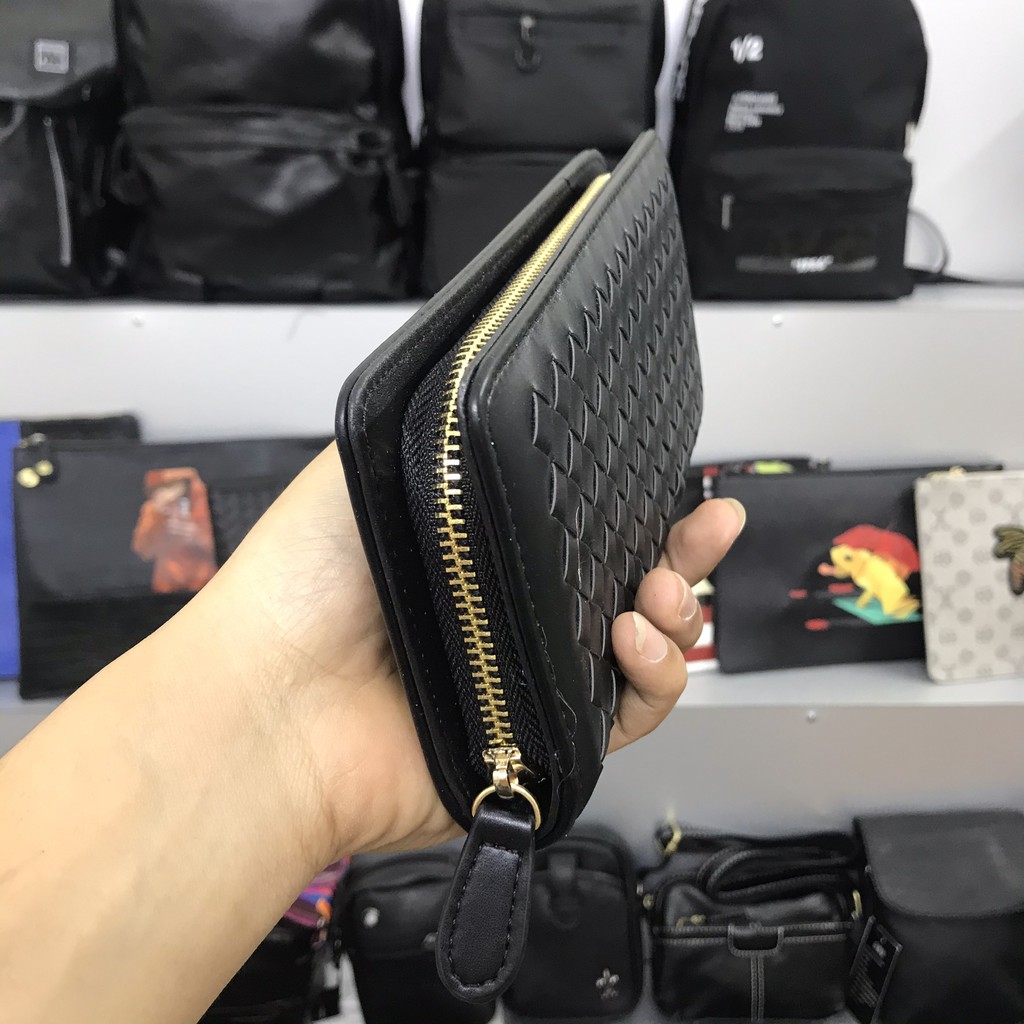 Ví Cầm Tay Da Đan Cao Cấp 113