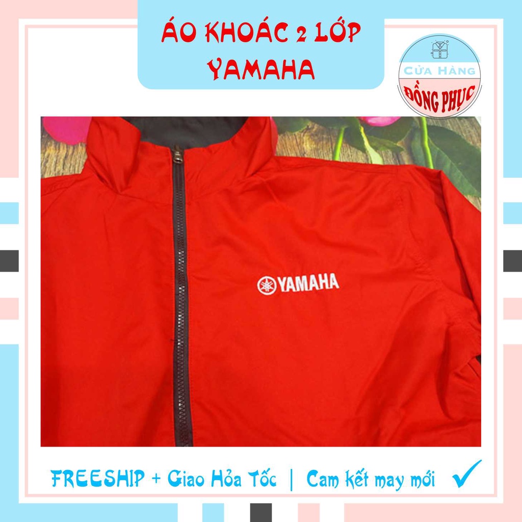 ÁO KHOÁC 2 LỚP ĐỎ - ĐEN YAMAHA - HONDA ÁO KHOÁC YA - HD, MẪU 2 LỚP 2 MẶT CỦA YA - HD, giá sỉ!!!
