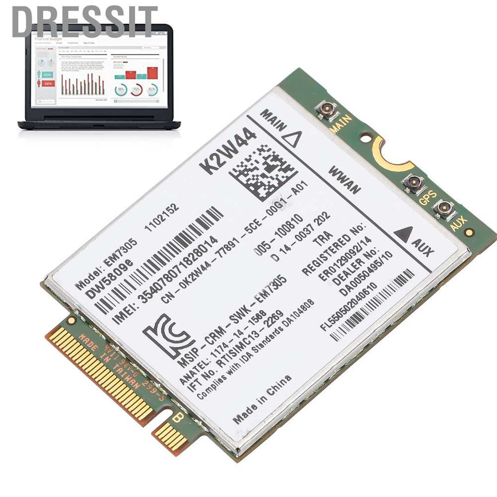 Mô Đun Mạng Không Dây M2 Ngff Lte Wwan Card 52pin Cho Dell Dw5809E Sierra