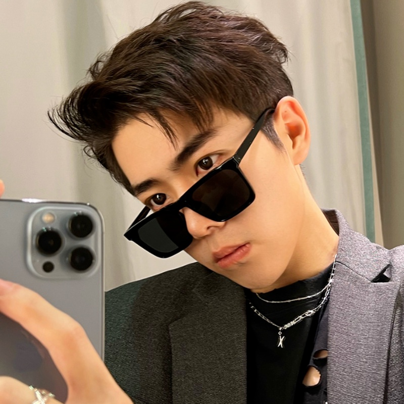 (KIQI-FASHION) COD Kính Mát Gọng Vuông Chống Tia Uv400 Thời Trang Dành Cho Nữ