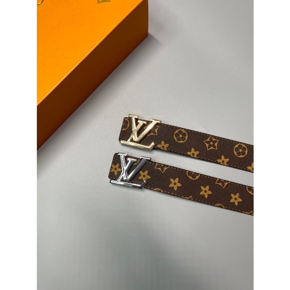 thắt lưng nam LV , dây lưng - mặt thắt lưng L.V chất liệu kim loại nguyên khối phủ bóng chống xước bản dây 110cm