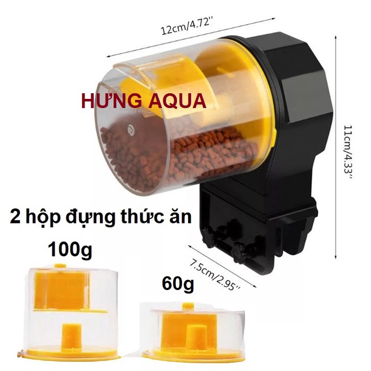 Máy cho cá ăn tự động hẹn giờ Feeder tiện lợi dễ sử dụng, máy cho ăn tự động