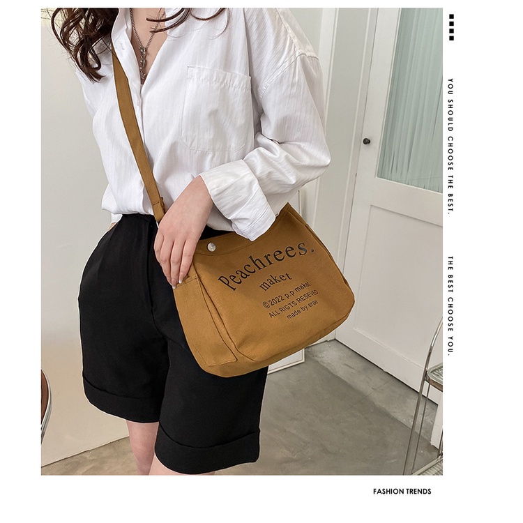 Túi Xách canvas Sức Chứa Lớn Phong Cách Mới Cho Nữ