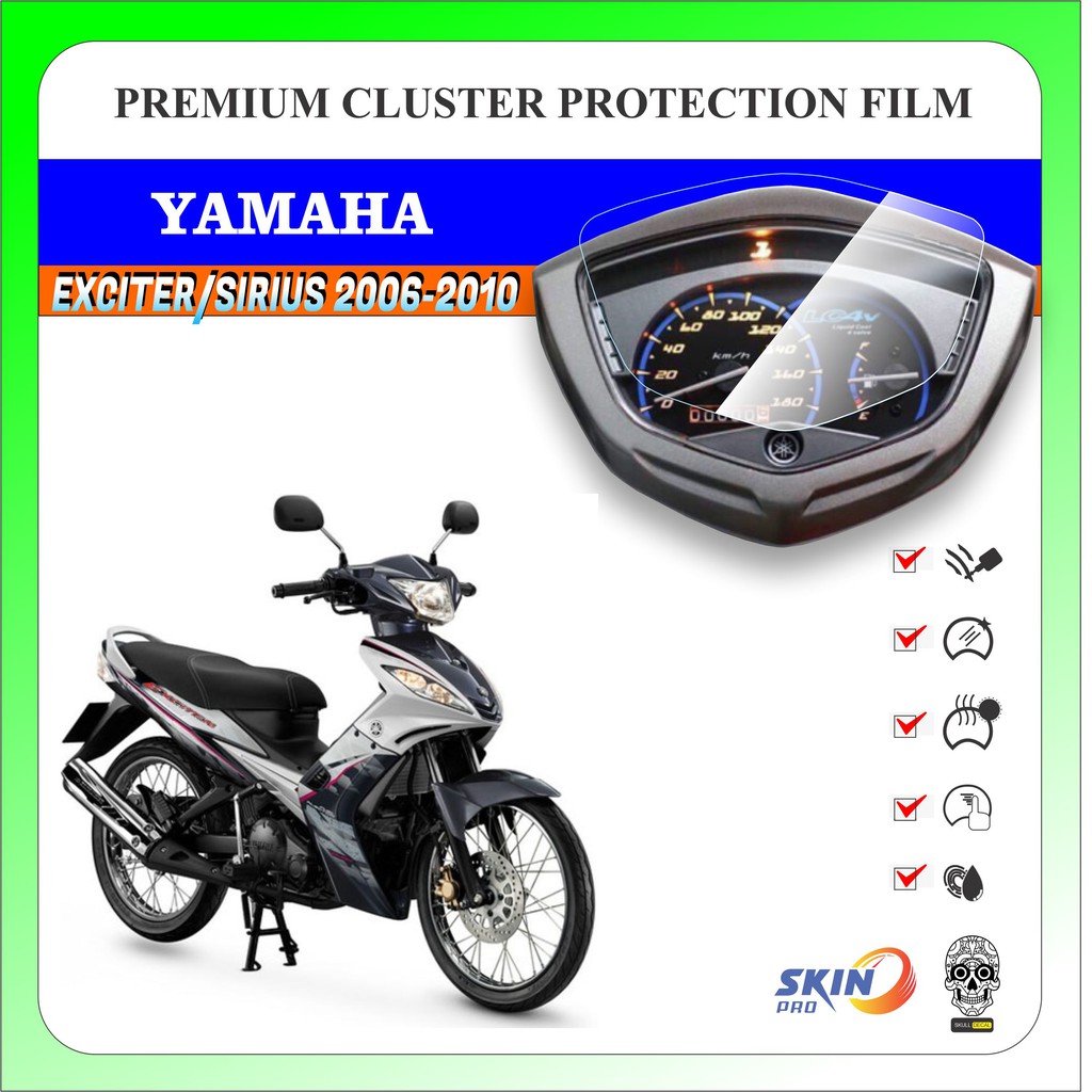 Miếng dán PPF bảo vệ mặt đồng hồ xe EXCITER 2006 ĐẾN 2010 SIRIUS CƠ - YAMAHA EXCITER SIRIUS EX