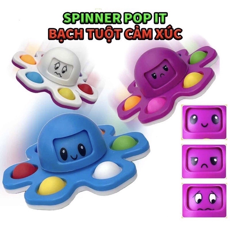 Con Quay POP IT - SNipper Bạch Tuộc Cảm Xúc Xả Stress