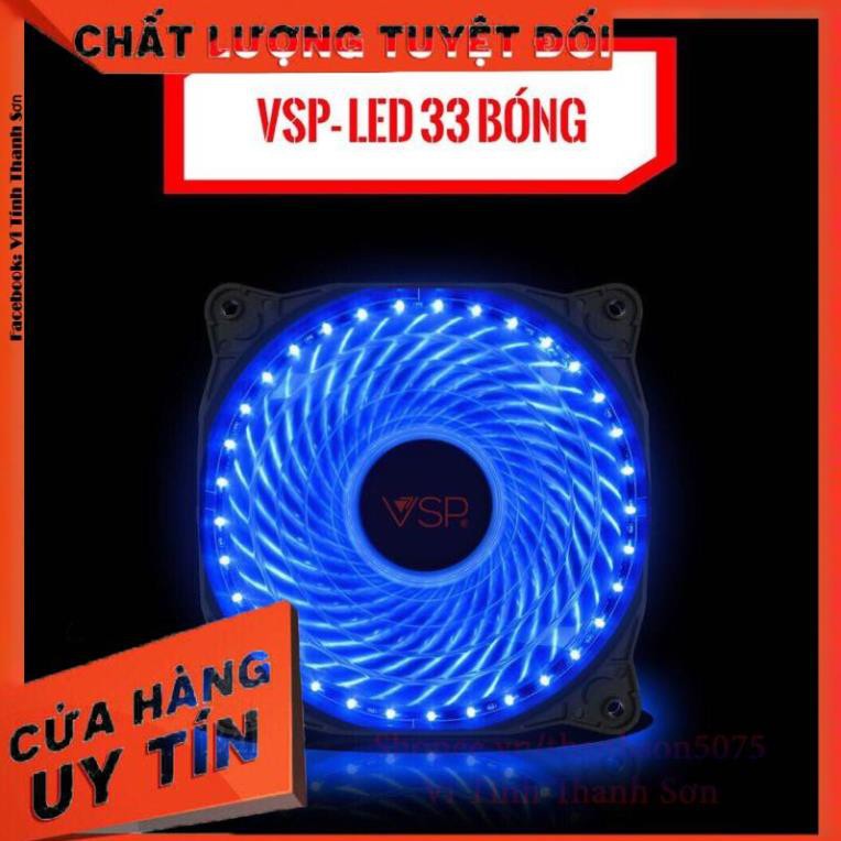 [Mã TH10KD20  hoàn đến10K xu] (TRAY) Quạt Thông Gió Fan Case VSP -12cm- LED 33 Bóng - Vi Tính Thanh Sơn