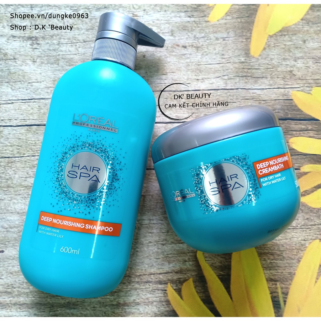 🎈Gội Hấp Spa Loreal Nuôi Dưỡng Tóc Suôn Mượt (Cặp Nhỏ)