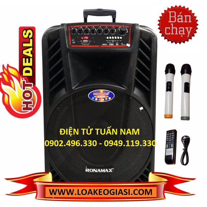 Loa kéo bluetooth Ronamax H12 (3 Tấc) Model 2018 - CỰC HAY