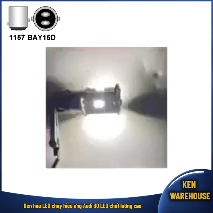 Đèn hậu LED hiệu ứng Audi Stop F1 gắn vừa tất cả các loại xe máy và xe hơi chân S25 BAY15D 1157GIÁ 1 BÓNG