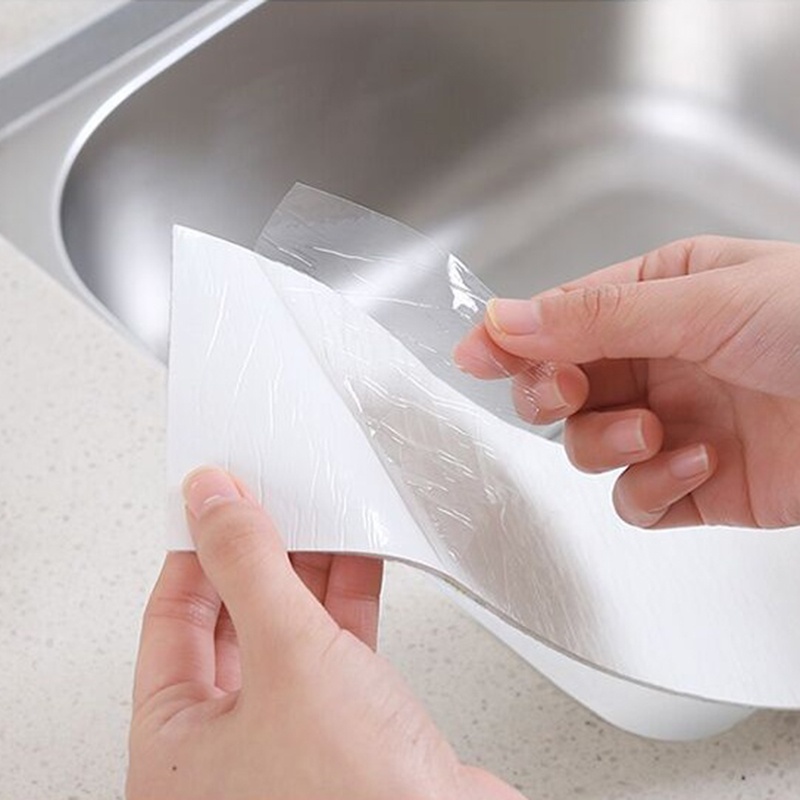 Cuộn băng keo dán khe hở bồn rửa/ nhà tắm chống ẩm mốc không thấm nước tiện lợi