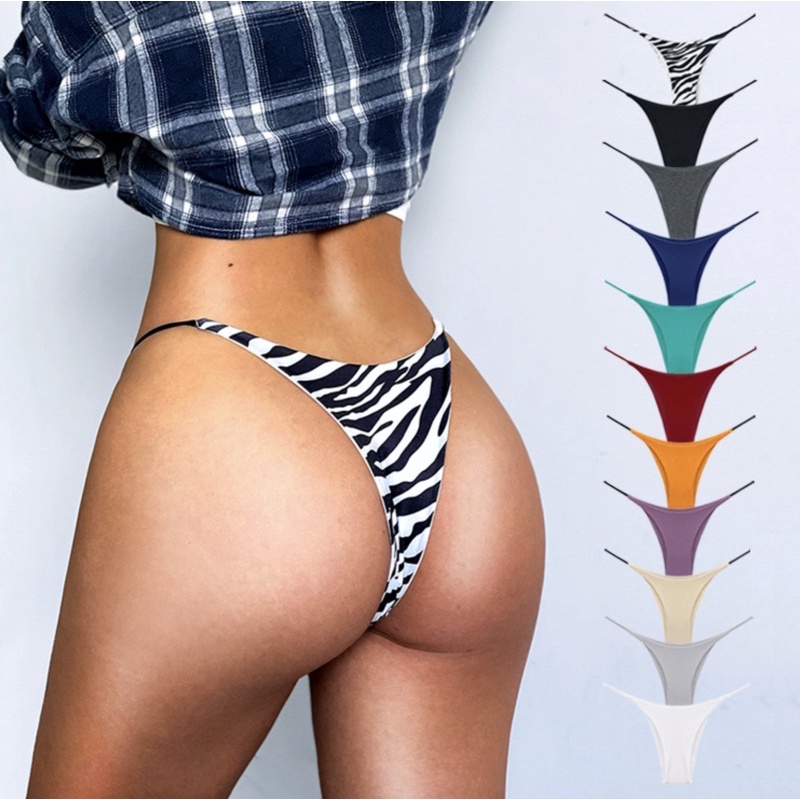 Quần Lót Cotton 2/4 Mông Không Đường May Không Hằn Dây Hông Mảnh Siêu Sexy