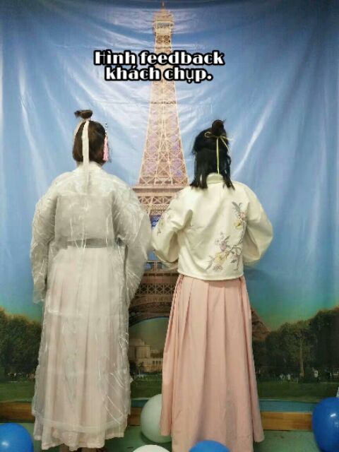 Hán phục cách tân hồng Anh Mỹ Nhân giá rẻ cho học sinh sinh viên.