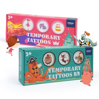 Mideer Temporary Tattoo Nail sticker - Hình Xăm Tạm Thời và Hình Dán Móng tay An Toàn Cho Trẻ có 2 chủ đề