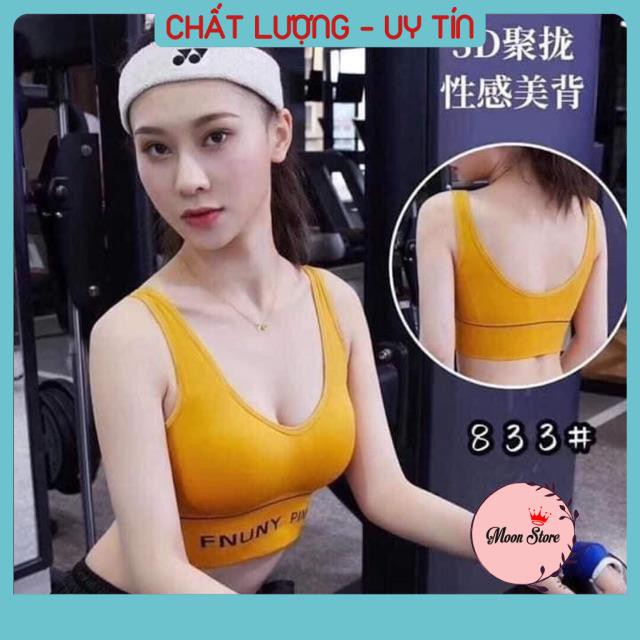 Áo tập gym, yoga/ áo bra nữ  Funny Pink phong cách thể thao 833