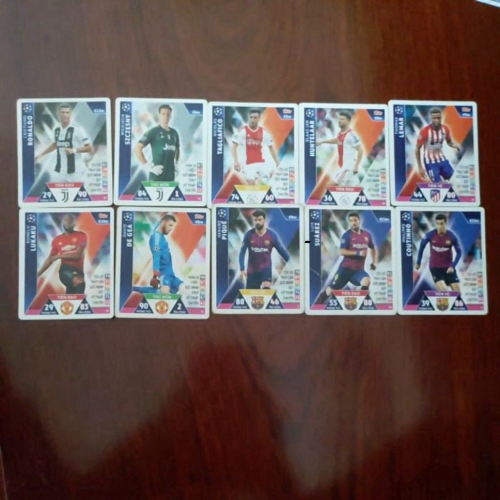 Thẻ bài poca năm 2018-2019