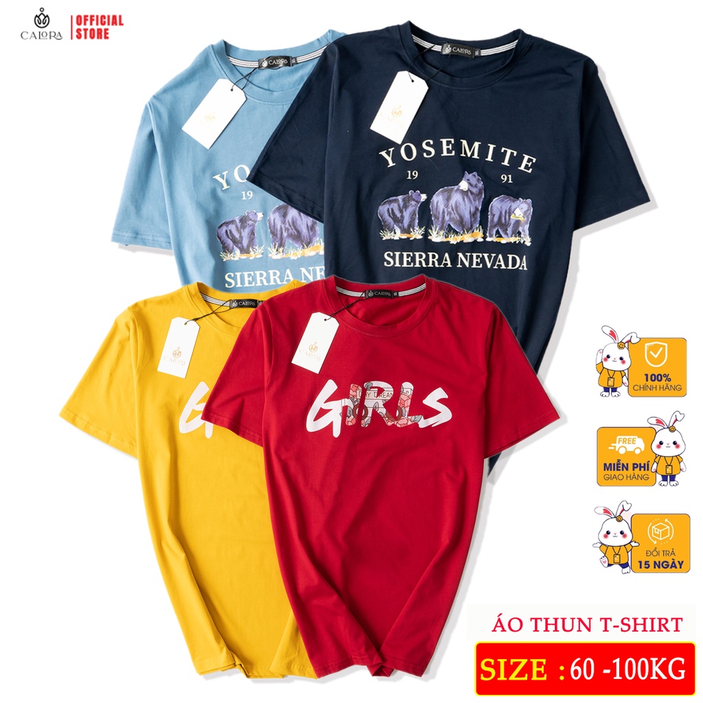 Áo Thun Bigsize Nữ 60 -100kg Calora ,chất thun cotton mền mại co giãn thoải mái khi mặc.