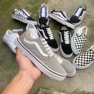 Giày Thể Thao Nam Nữ Vs old skool xám