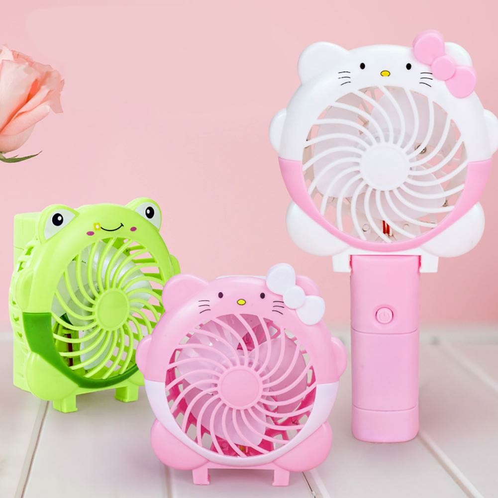 PVN25511 Quạt tích điện mini cầm tay hoạt hình không có đèn để bàn cẩm tay đều được T2 .