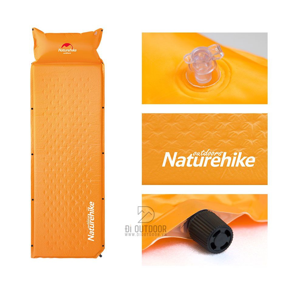 Đệm Tự Bơm Hơi Có Gối Đầu Naturehike NH15Q002-D