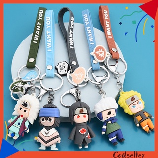 Móc Khóa Hình Nhân Vật Anime Naruto Itachi Uchiha Kakashi Jiraiya Sasuke