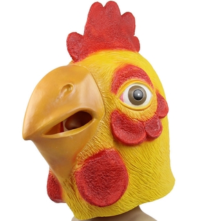 Mặt Nạ Hóa Trang Halloween Hình Đầu Gà Vui Nhộn