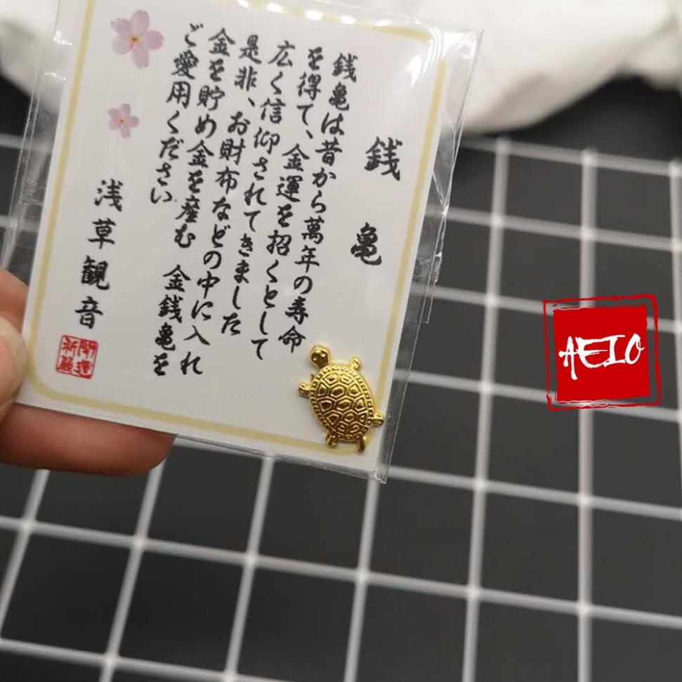 Rùa Vàng May Mắn để ví, ốp điện thoại - Rùa Vàng ASAKUSA