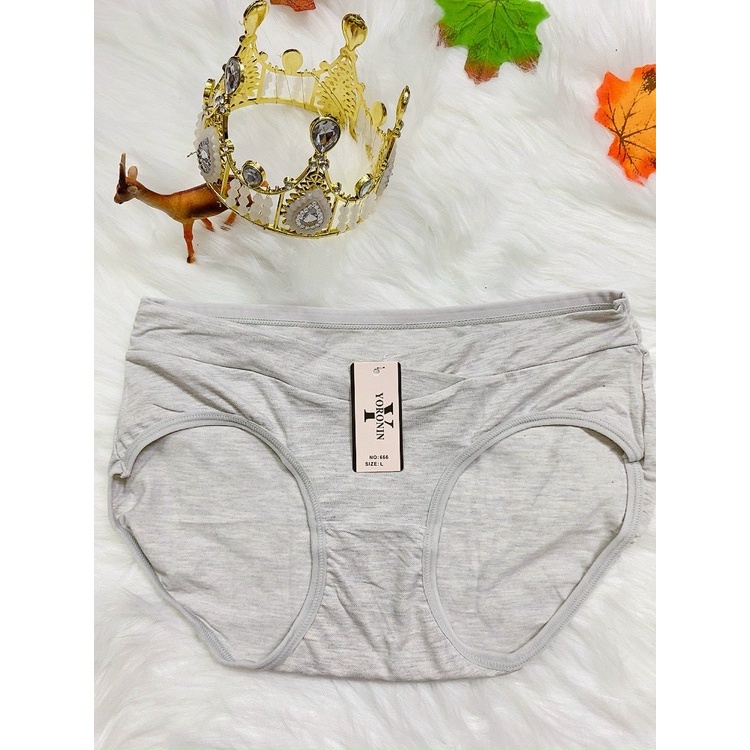 [CÓ SIZE 40-75KG] Quần lót bầu cotton lụa cao cấp cạp chéo HÀNG VIỆT NAM vải mềm mát kháng khuẩn LÓT MÀU TRẮNG giúp bầu