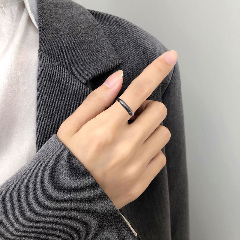 1 Nhẫn Đá Đen 4T/6T Không Từ Tính Chăm Sóc Sức Khỏe