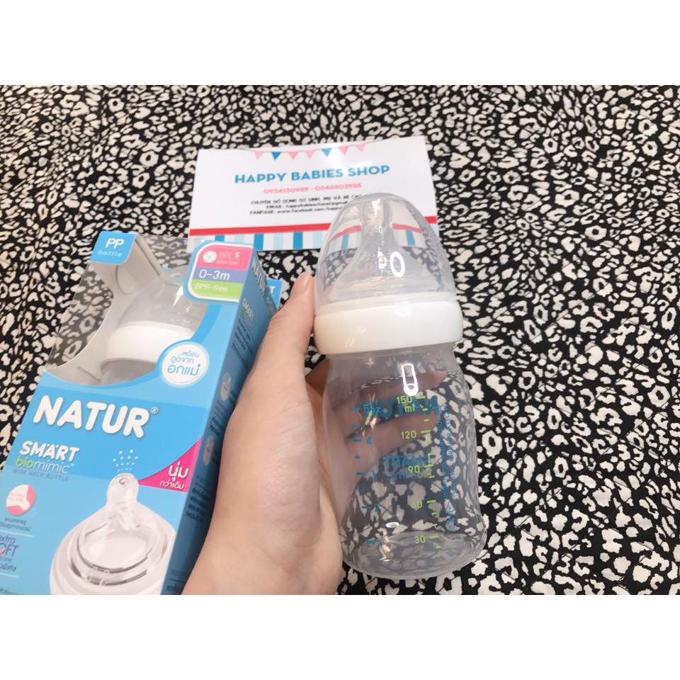 Bình Sữa Natur Thái Lan Cổ Rộng 150ml/270ml