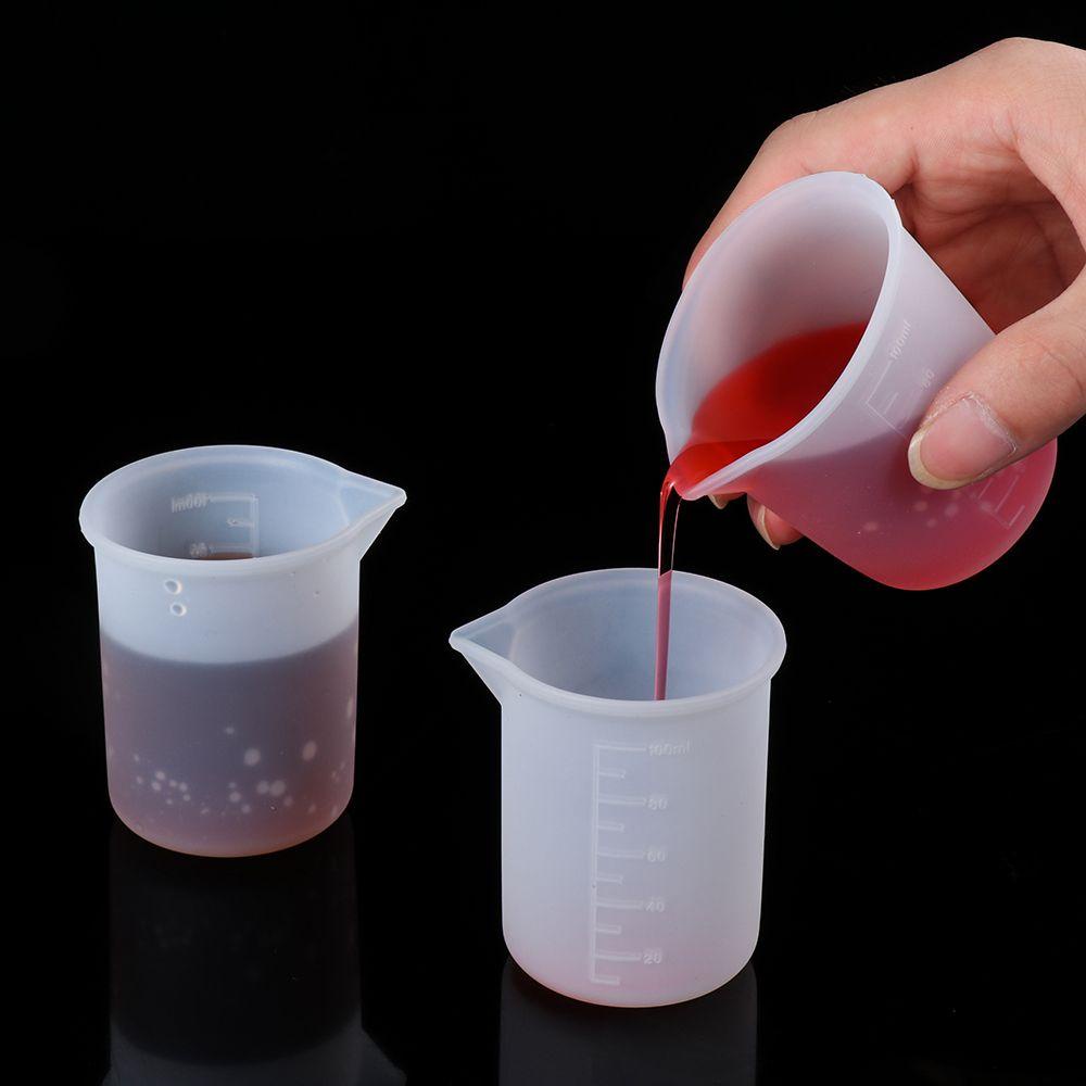 Set 1 / 3 Cốc Đo Lường Bằng Silicon Mềm Dung Tích 30ml Tiện Dụng|Khuôn Làm Đồ Trang Sức Bằng Nhựa Resin