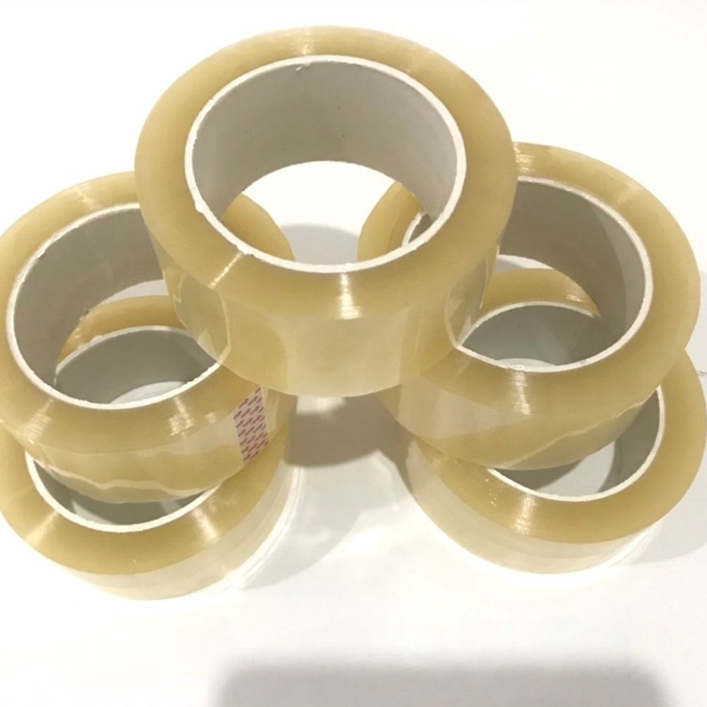 Băng Keo 200 Yard Khổ 4.8 CM 4F8 350g Lõi Nhựa Màu Trắng Trong Suốt Chất Lượng Cao Siêu Dính Bền Dai Tiện Dụng Tốt Nhất