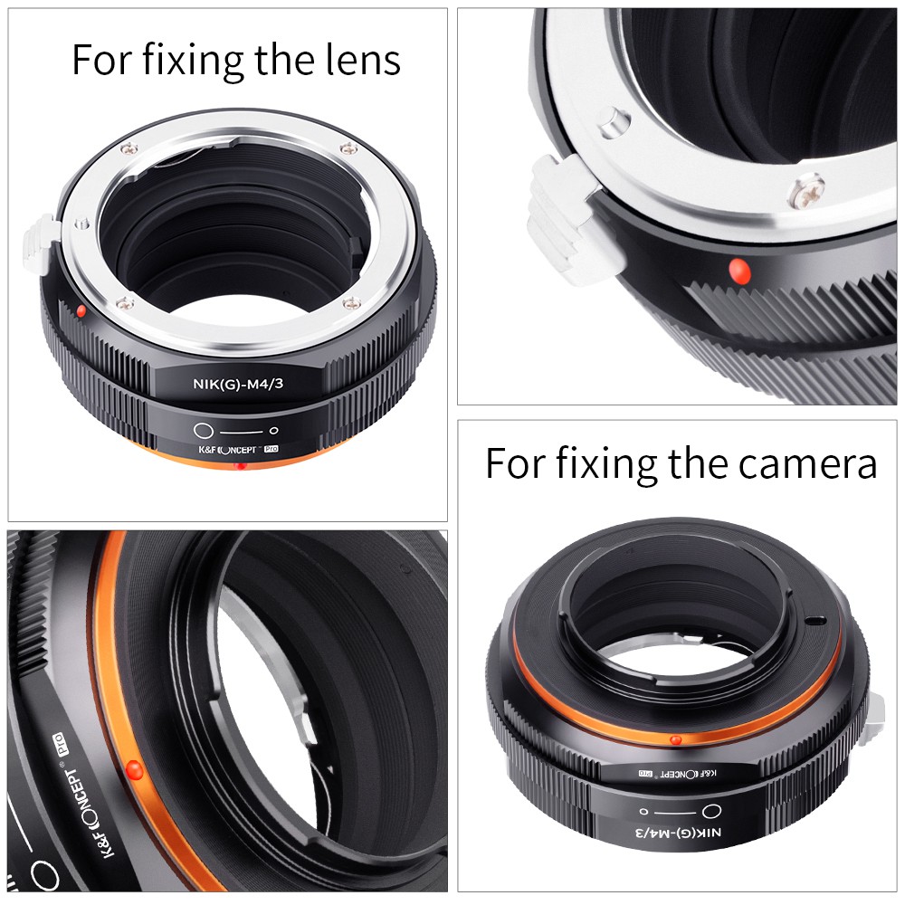 Ngàm Chuyển Đổi Ống Kính Nikon G F AI AIS D Sang Micro M4 / 3