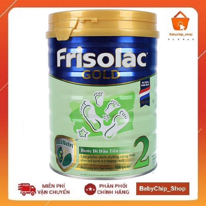 Sữa bột Frisolac Gold Số 2 900g [Date 2023]