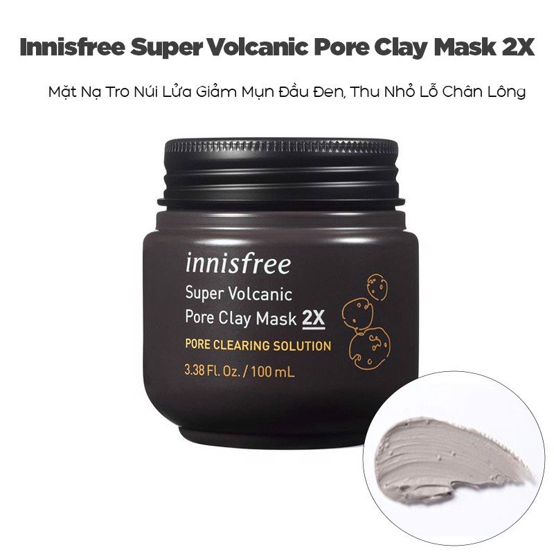 Sample Mặt Nạ Đất Sét Innisfree Super Voilcanic Pore Clay Mask 2X