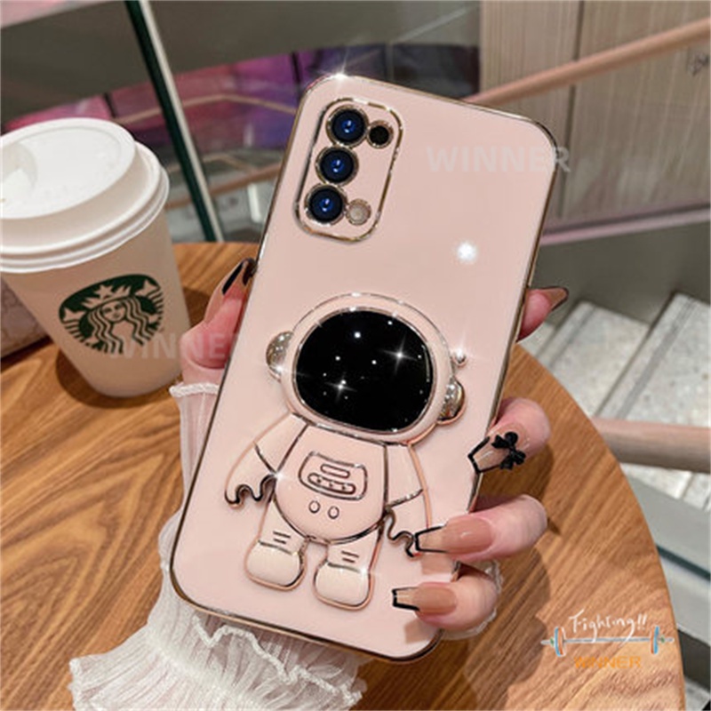 Ốp Lưng OPPO Reno 5 Reno 4 Reno 6 Reno 6Z Reno 7 4G Reno 7 5G A94 A93 Ốp Điện Thoại Họa Tiết Phi Hành Gia Cho YHY