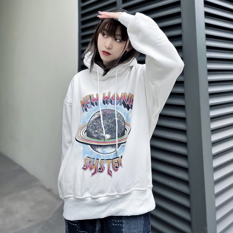 Áo hoodie nỉ bông New world chất liệu nỉ bông ấm áp