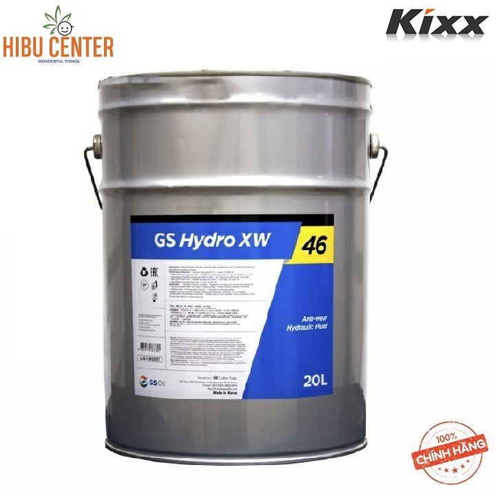 Dầu Thủy Lực Chống Ăn Mòn KIXX Hydro XW ISO VG 46 20 Lít Chính Hãng