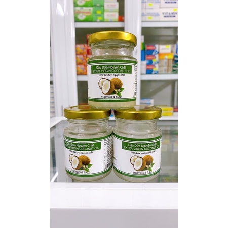 ✅ Dầu dừa nguyên chất EXTRA VIRGIN COCONUT OIL 100ml